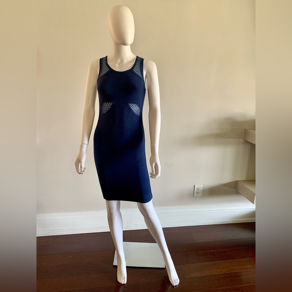 NWOT Marciano Jacy Bandage Dress in Aegean Blue - Picture 1 of 6